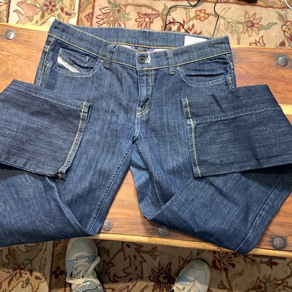 Diesel Liv Wide Legged Stacked Jeans 31W/32L - Picture 4 of 10